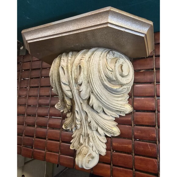 Vintage Home Interiors Ornate Rococo Wall Shelf Resin 12"x12"x6.25" #518 - Picture 4 of 7